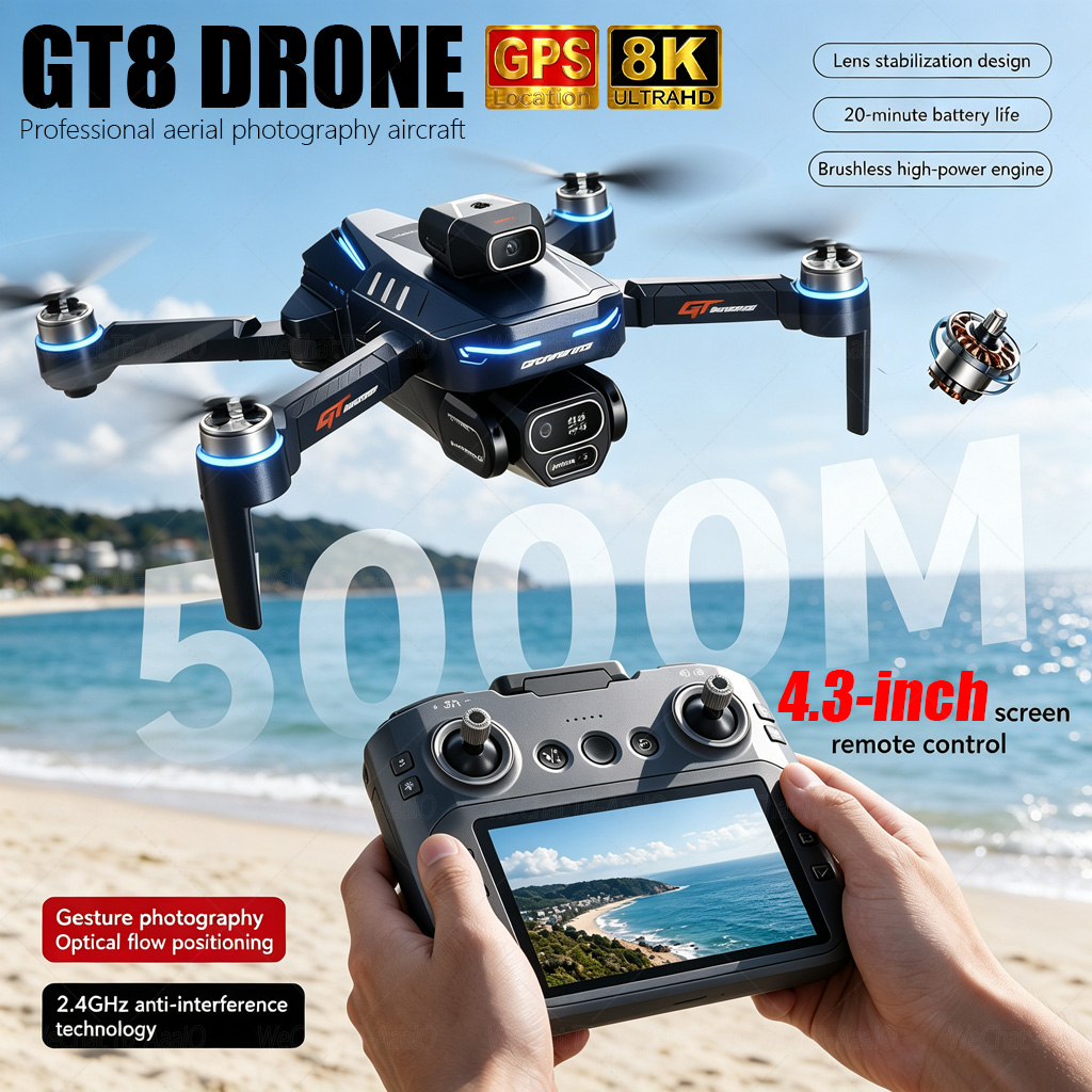 Drone Mapping - NEW GT8 HD RC 드론 4K