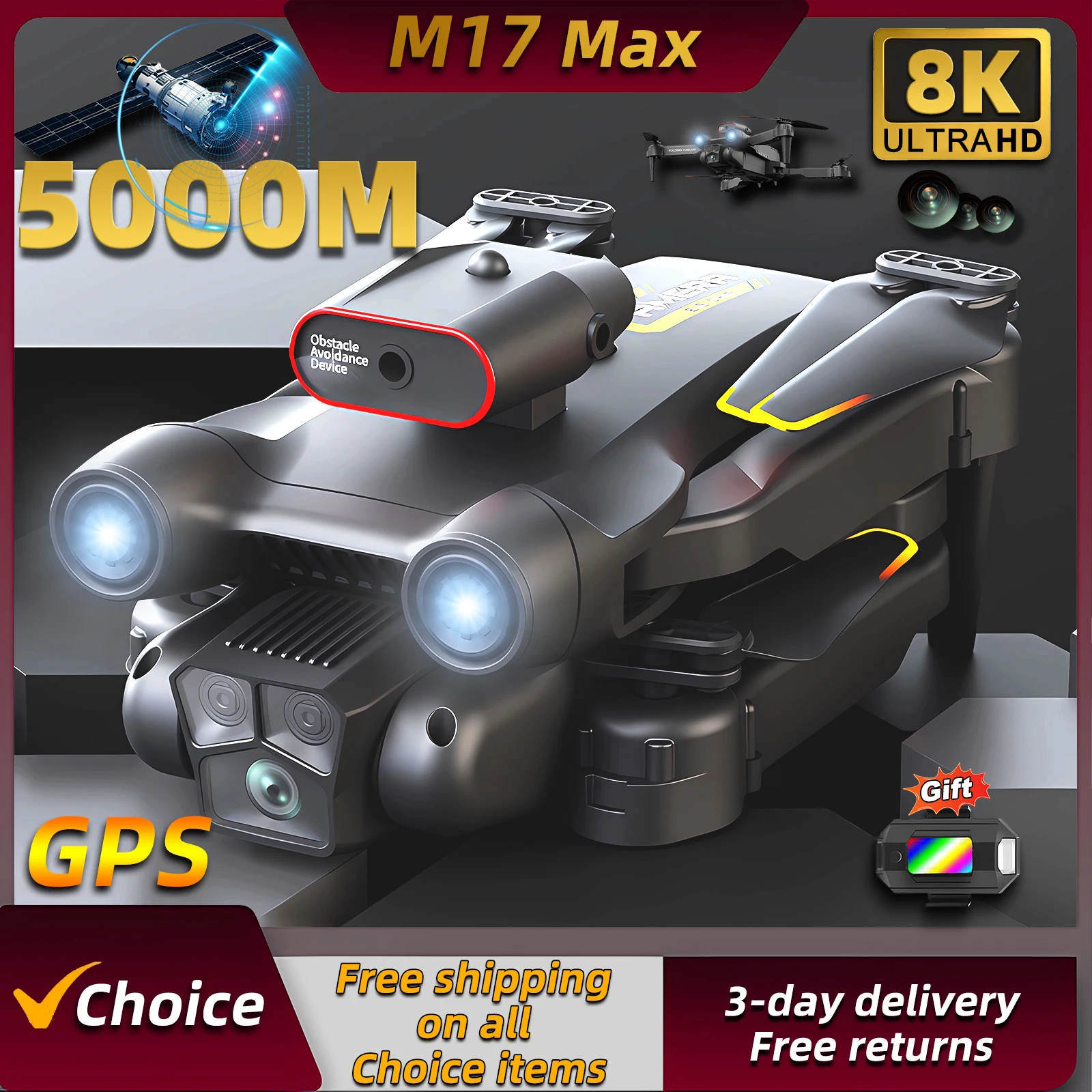 Drone Multispectral - 새로운 M17 Max 드론 8K 전문가용