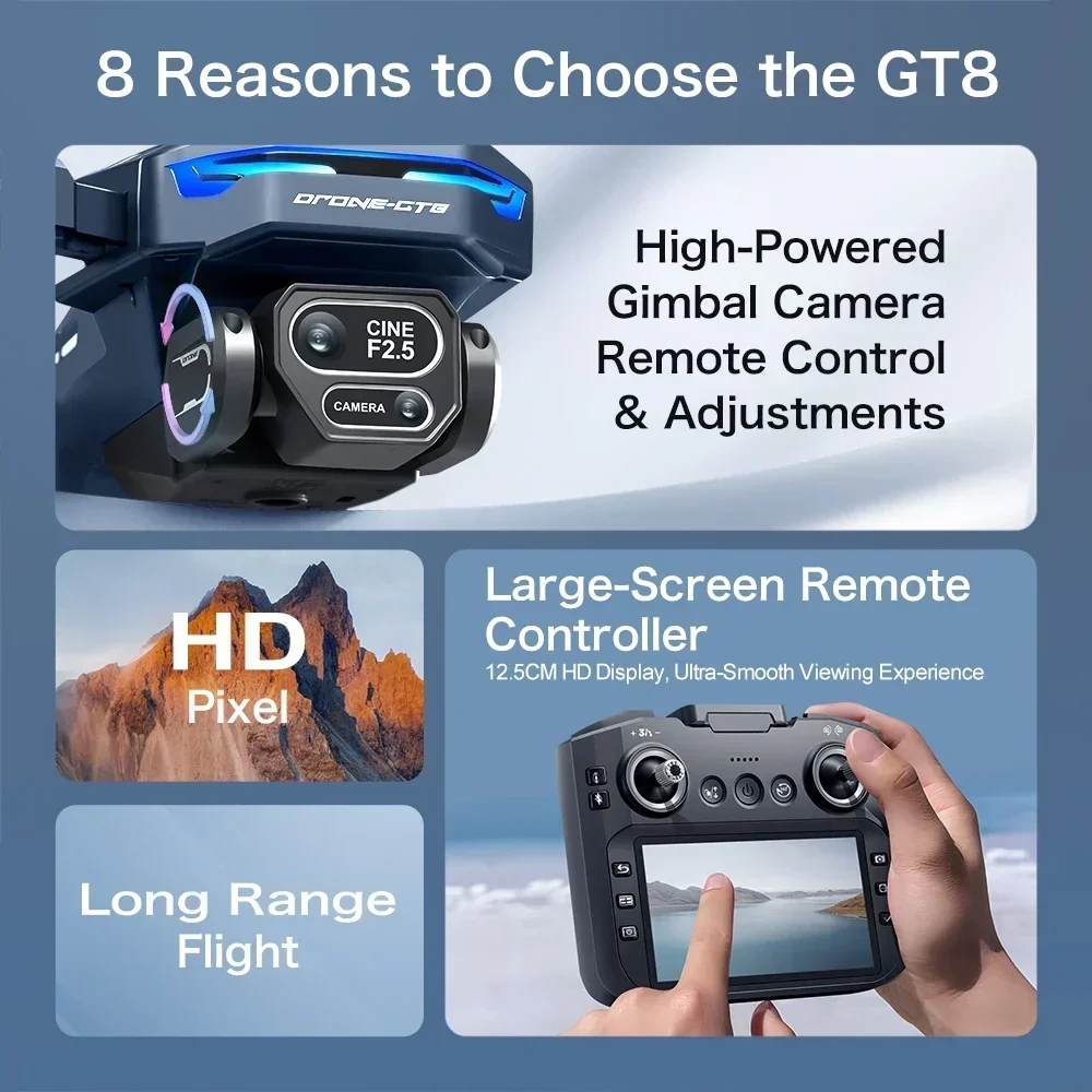 드론 4K HD GT8 카메라 장애물 회피 항공 사진  - Drone Multispectral 리뷰 및 가격